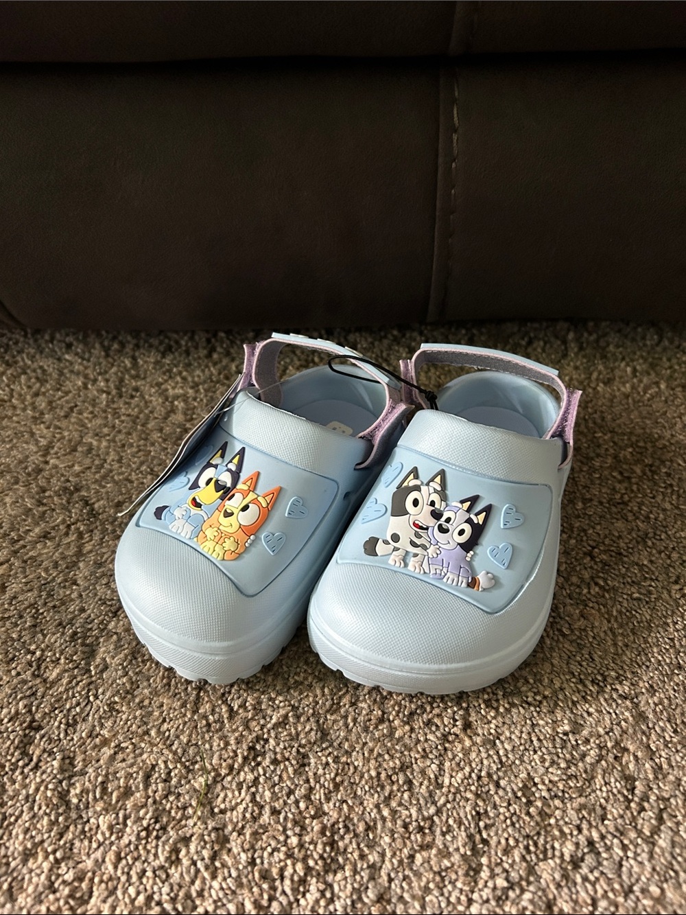 Bluey Light Blue Kids Slip-On Clogs